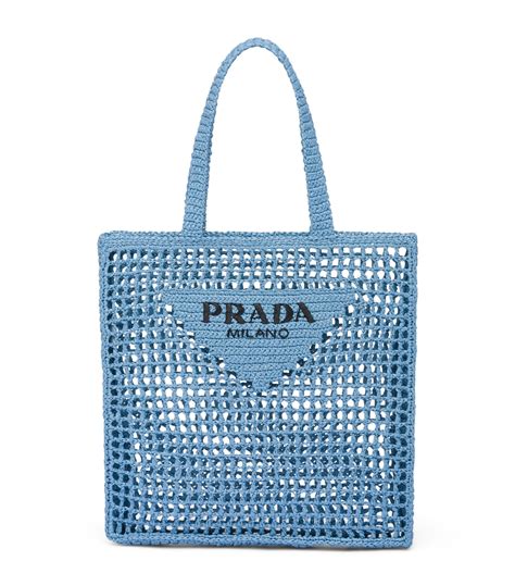 prada logo print tote bag|Prada crochet bag 2021.